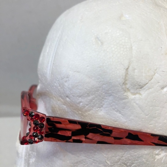 Rhinestone Red Reading Glasses